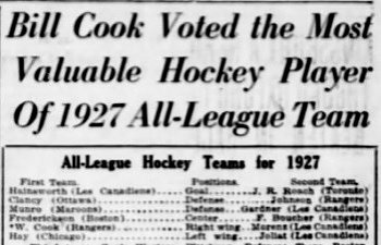 All-star team selected by NHL coaches (1927 to 1941)